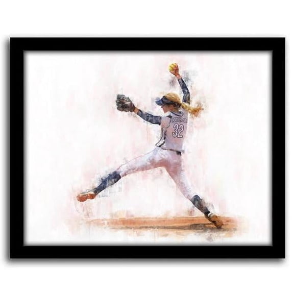 Softball Pitcher Personalized Print