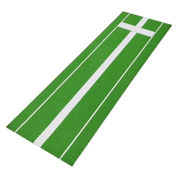 Softball Pitching Mat 10x3ft - Pitching Mound Trainer, Anti-Slip Rubber, Indoor/Outdoor Practice, Pitching Accuracy Aid - Green