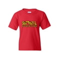 thumbnail image 1 of Softball Play Hard or Go Home Unisex Youth Kids T-Shirt Tee, 1 of 5