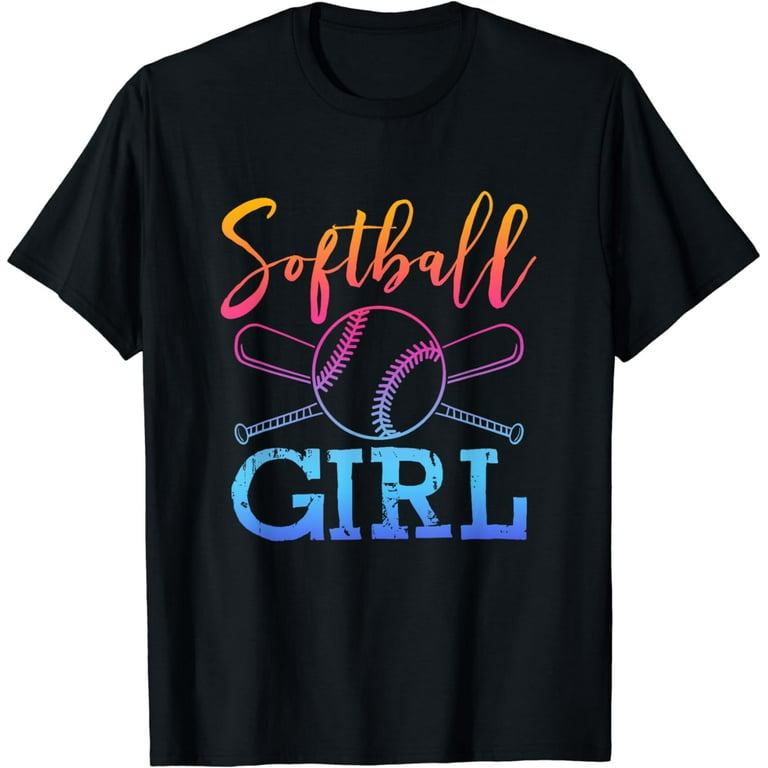 Softball Shirt Girls Softball Player Softball Girl T-Shirt