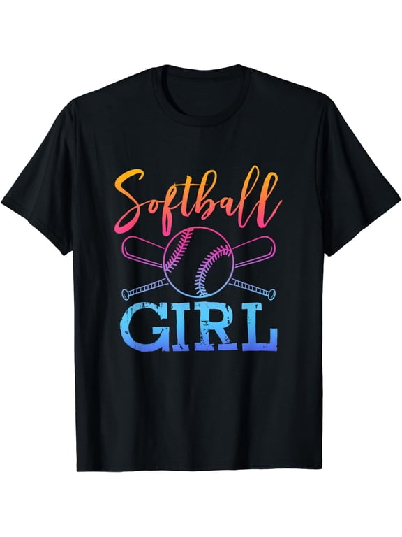 Softball Shirt Girls Softball Player Softball Girl T-Shirt