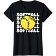 thumbnail image 1 of Softball Shirts for Teen Girls and Women, Cute Softball T-Shirt, 1 of 3