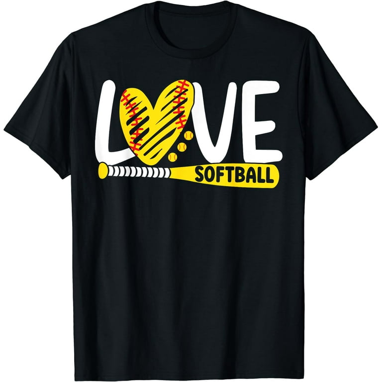Typography Softball T-Shirt For Girls, Women And Teens Typography Softball T-Shirt For Girls, Women And Teens