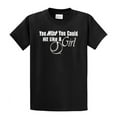 thumbnail image 1 of Softball Short Sleeve T-shirt Wish You Could Hit Like A Girl Funny Girls Fast Pitch Tee Power Hitting League Team Travel Ball-Black-Medium, 1 of 6