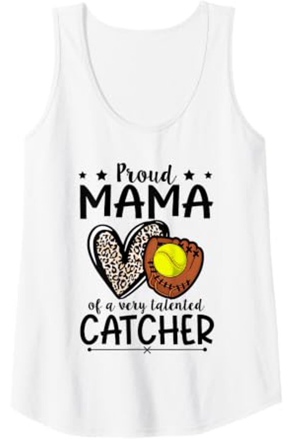 Softball Sport Family Support Design For A Softball Mom Tank Top Size S-3XL