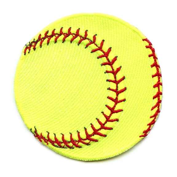 Softball Sports Ball Patch Team Underhand Pitch Embroidered Iron On