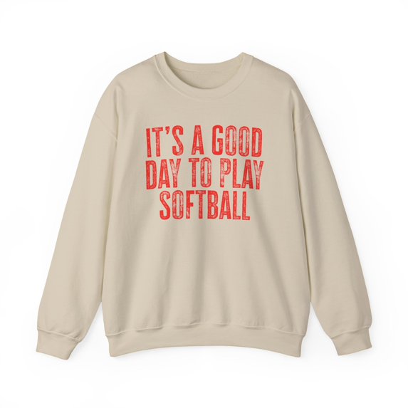 Softball Sweatshirt Gifts Crew Neck Shirt Long Sleeve Unisex