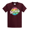 thumbnail image 1 of Softball T-Shirt Rainbow Softball-maroon-medium, 1 of 4