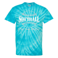 thumbnail image 1 of Softball Tie Dye T-Shirt Play Tough Large Logo (Turquoise, L), 1 of 1