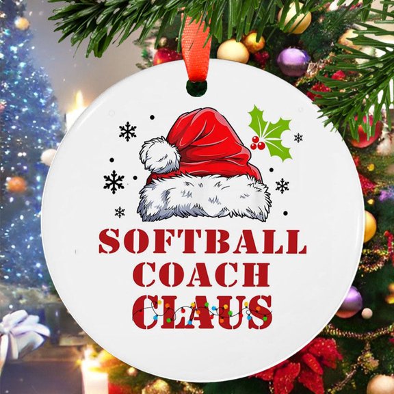 Softball Trainer3 Christmas Ornament, Holiday Tree Ornament, Gift for Mom, Love Day Home Decor, Festival Gift Ornament, Keepsake 2025
