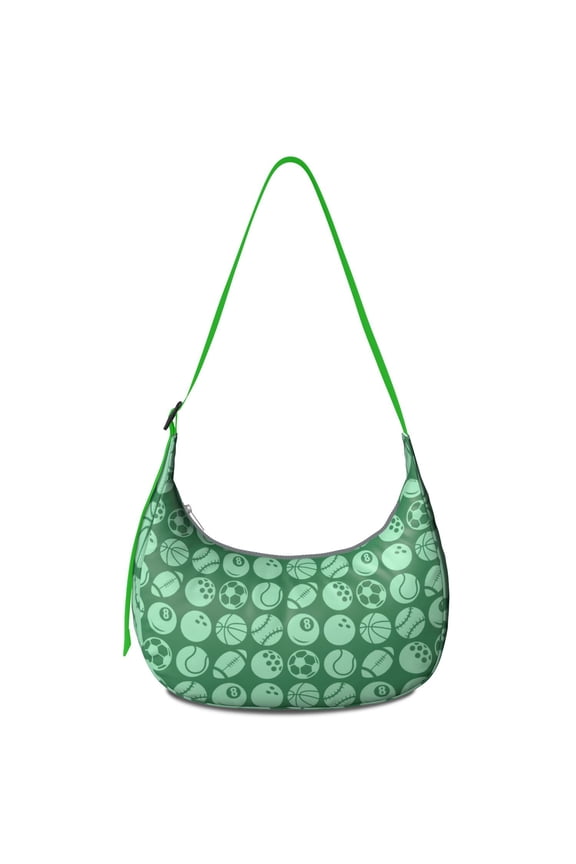 Softball Volleyball Crossbody Bag Lightweight Nylon Adjustable Strap Sports Baseball Football Basketball Soccer Print Women Gifts Women Teen Small Purse for Women