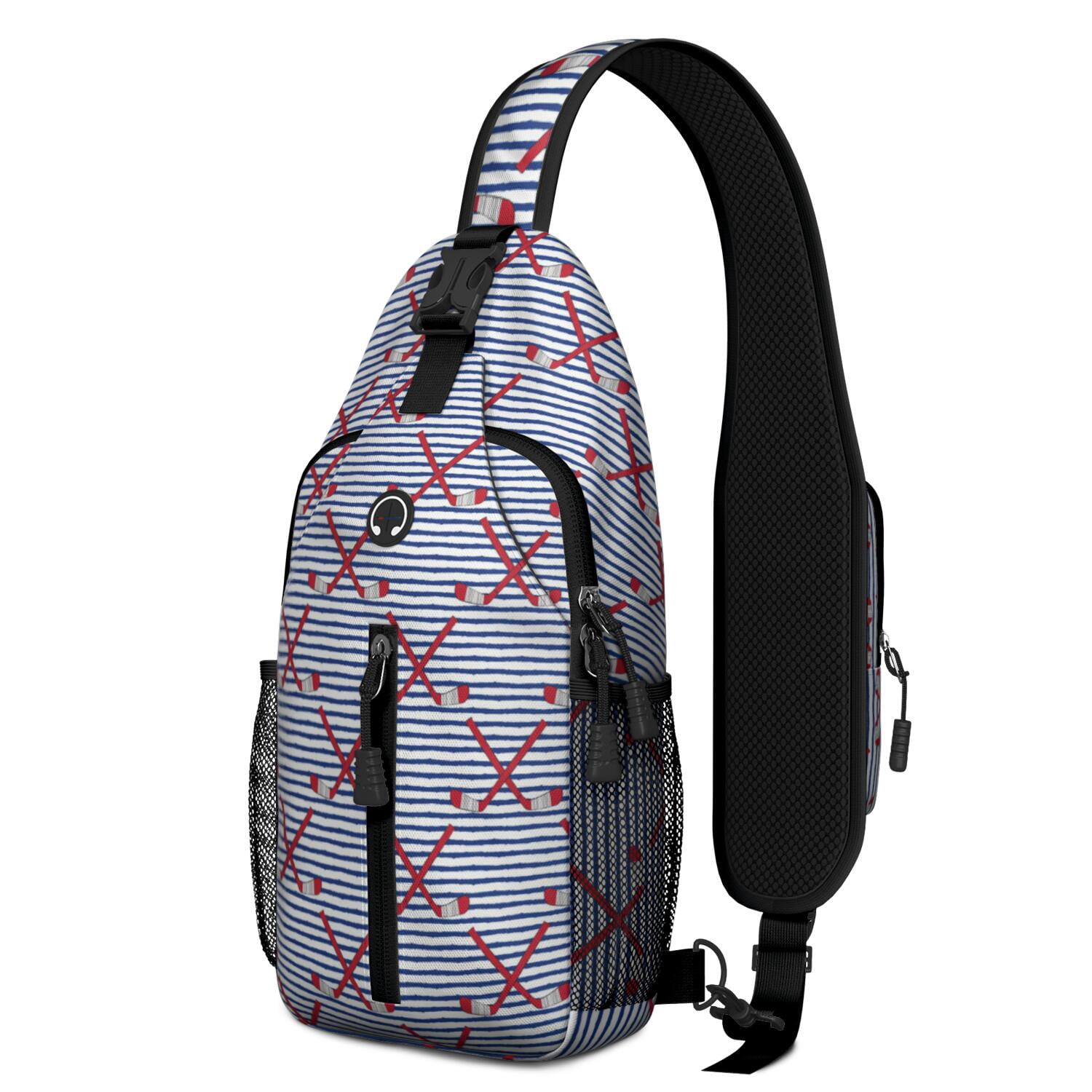 Softball and Volleyball Sling Backpack for Sports Enthusiasts – Lightweight Durable Polyester Bag with Ergonomic Fit, Secure Zippers, Partitioned Compartments, Perfect for Training