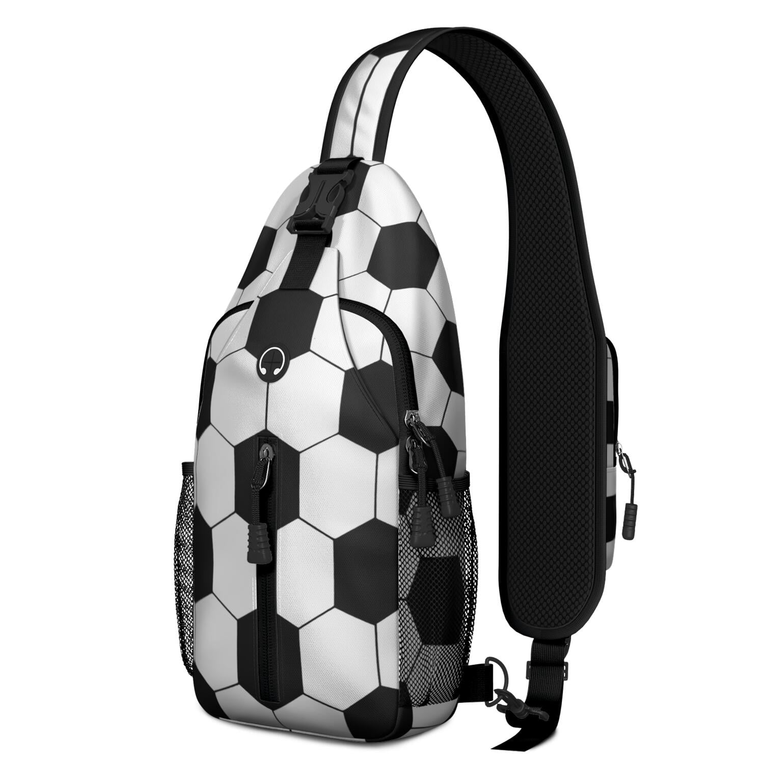 Softball and Volleyball Sling Backpack for Sports Enthusiasts – Lightweight Durable Polyester Bag with Ergonomic Fit, Secure Zippers, Partitioned Compartments
