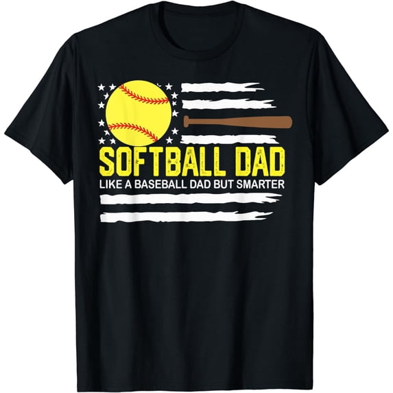 Softball dad Like A Baseball dad But smarter T-Shirt