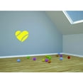 thumbnail image 1 of Softball yellow heart Sports Score Winner Loser Player Winner Touch Down Win Referee Holiday Gift Decorating Ideas Girl Boy Bedroom Wall Decal Sticker - Size: 18 Inch x 18 Inch, 1 of 3