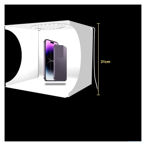 Softbox 3 Color Light Modes Lightbox Dimmable Led Ring Light Box Photo Lighting Studio Shooting Tent Box 6 Color Backdrops ,Professional Equipment