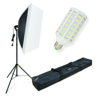 HPUSN 10ft Backdrop Stand & 30x30 Softbox Lighting Kit - Photo Video Studio Setup