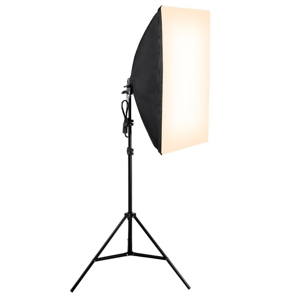 Softbox Lighting Kit 20x28", 45W LED, 3000-6500K, Tripod Stand, Remote, Studio Lights for Photography & Live Streaming