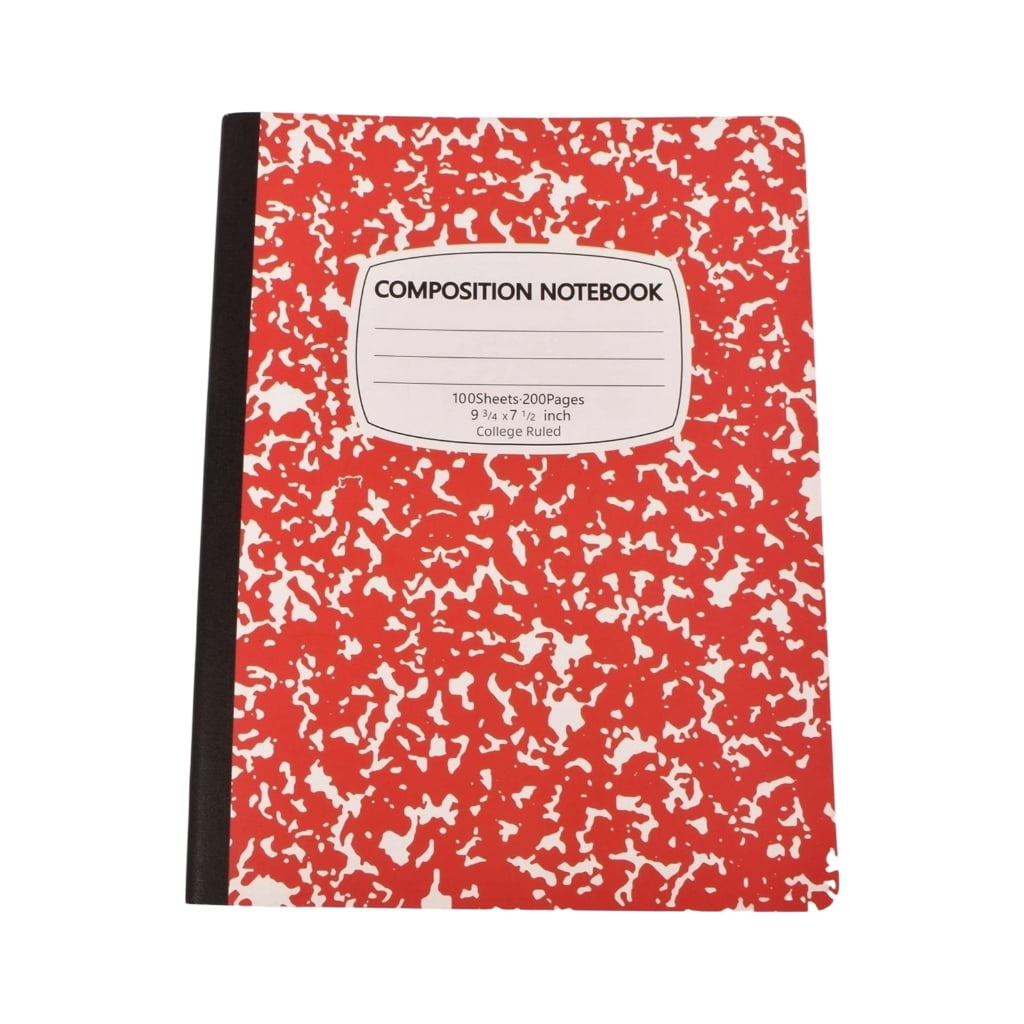Softcover College Ruled Composition Notebook, 100 Sheets for Class ...