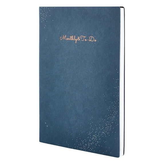 Leather Monthly Planner 18 Month Undated Notebook Softcover Notebook 200Pages