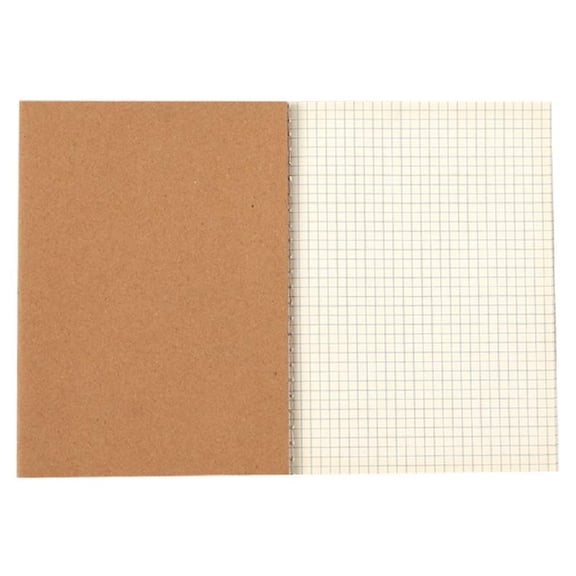 Softcover Notebook 72 Pages Gridded Unrueld or Lined Reading Notepads Exercise Notebook 5.5x7.8Inch for Student