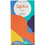 SOFTDISC Menstrual Disc - Softcup - 14 Discs - Cleaner Disposable Model of Reusable Silicone Cups, Period Cup, Tampon - Women w/ Heavy or Sensitive Flow - 1 Size Model - Small, Medium, or Large Fit
