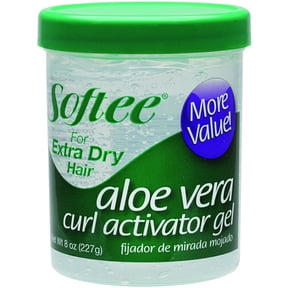 Softee Aloevera Curl Activator Gel for Extra Dry Hair, 8 Oz, 6 Pack