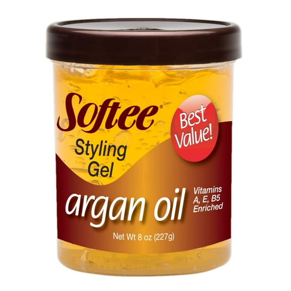 Softee Argan Oil Styling Gel, 8 Oz, Pack of 12