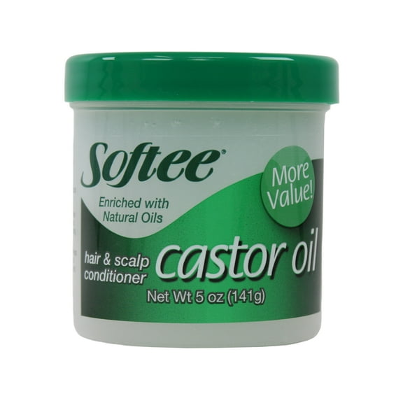 Softee Castor Oil Hair & Scalp Conditioner, 5 Ounce