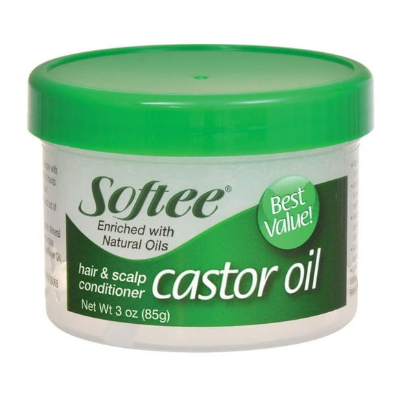 Softee Castor Oil for Hair and Scalp Conditioner, 3 Oz, 6 Pack