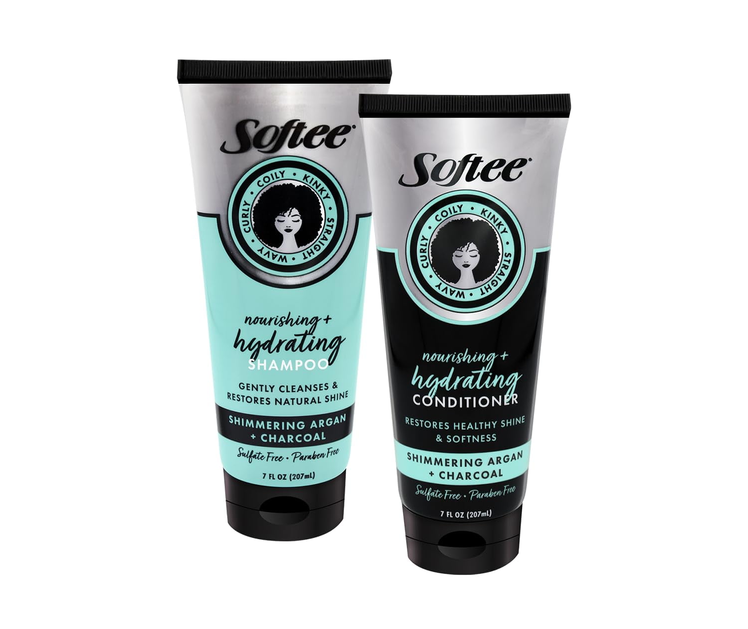 Softee Deal Shampoo & Conditioner Shimmering Argan + Charcoal