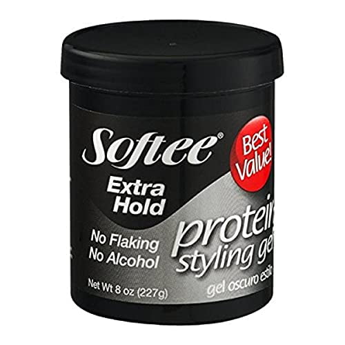 Softee Extra Hold Protein Styling Gel, 8 oz (2 pack)