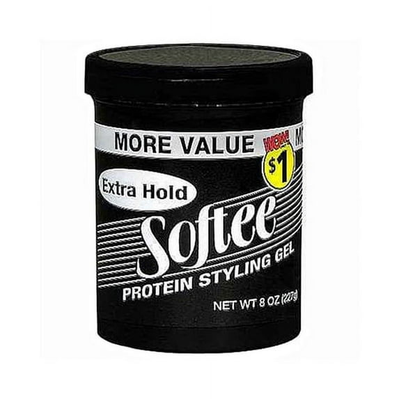 Softee Extra Hold Protein Styling Gel, Extra Hold - 8 Oz, 2 Pack
