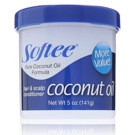 Softee Hair and Scalp Conditioner Coconut Oil, 5 Oz, Pack of 3