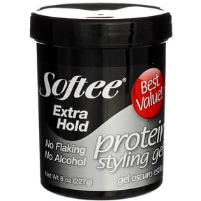 Softee Extra Hold Protein Styling Gel, 8 oz (3 pack)