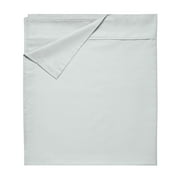 Softest Flat Sheet Only For King Durable, 100% Cotton Sheet , 400 Thread Count Sateen, Smooth & Breathable Top Sheet Only (Light Gray)