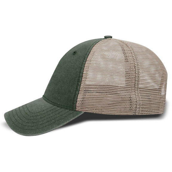 Softfit Oversized Trucker Hats (Green/Khaki)