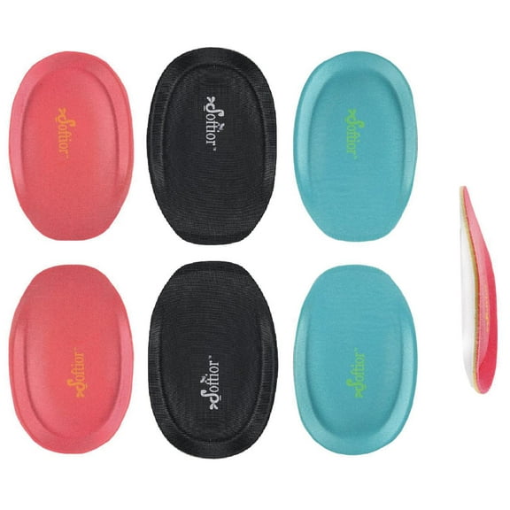 Softior Womens Comfort Memory Heel Cushions Inserts Cups Pads for Heel Pain, 3-Pack