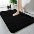 thumbnail image 1 of Softlife Absorbent Bathroom Rug Soft Microfiber Washable Bath Mat,24"x36",Black, 1 of 6