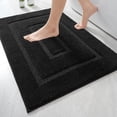 thumbnail image 1 of Softlife Bathroom Rug Soft Absorbent Microfiber Bathroom Rugs Washable Bath Mat,24"x17",Black, 1 of 6