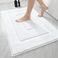 thumbnail image 1 of Softlife Bathroom Rug Soft Absorbent Microfiber Bathroom Rugs Washable Bath Mat,24"x36",White, 1 of 6