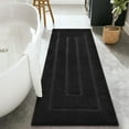 thumbnail image 1 of Softlife Bathroom Rug Soft Absorbent Microfiber Bathroom Rugs Washable Bath Mat,24"x70",Black, 1 of 6