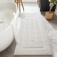 thumbnail image 1 of Softlife Bathroom Rug Soft Absorbent Microfiber Bathroom Rugs Washable Bath Mat,24"x70",Ivory White, 1 of 6