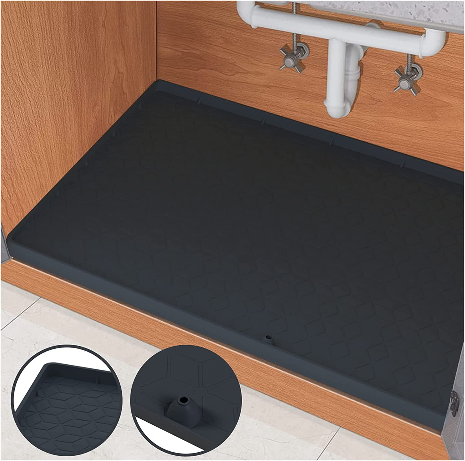 Softlife Kitchen Under Sink Mat for Waterproof Under Sink Tray