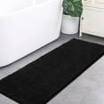 thumbnail image 1 of Softlife Luxury Soft Bathroom Non-Slip Rug Shaggy Bath Mat,24"x36",Black, 1 of 7