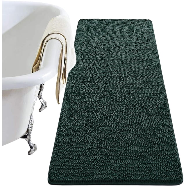 Softlife Luxury Soft Bathroom Non-Slip Rug Shaggy Bath Mat,24"x36",Dark ...