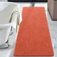 thumbnail image 1 of Softlife Luxury Soft Bathroom Non-Slip Rug Shaggy Bath Mat,24"x60",Coral powder, 1 of 7