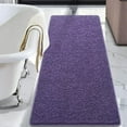 thumbnail image 1 of Softlife Luxury Soft Bathroom Non-Slip Rug Shaggy Bath Mat,24"x60",Purple, 1 of 6