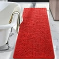 thumbnail image 1 of Softlife Luxury Soft Bathroom Non-Slip Rug Shaggy Bath Mat,24"x60",Red, 1 of 6