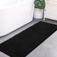thumbnail image 1 of Softlife Luxury Soft Bathroom Non-Slip Rug Shaggy Bath Mat,24"x71",Black, 1 of 7